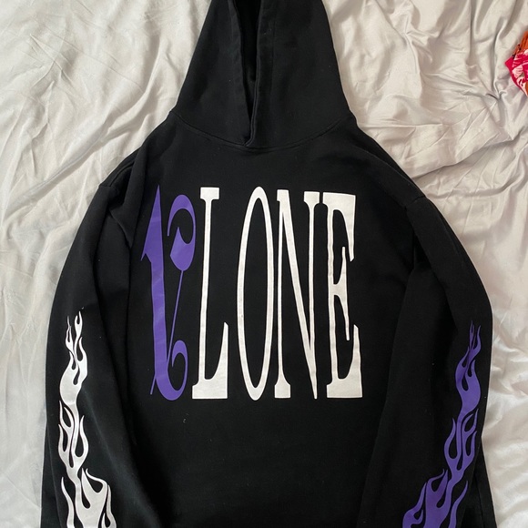 blue vlone hoodie